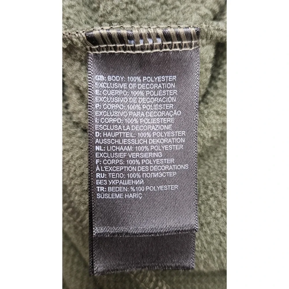 The North Face Men's Dark Green 1/2 Zip Long Sleeve‎ Pullover Men's Size XL